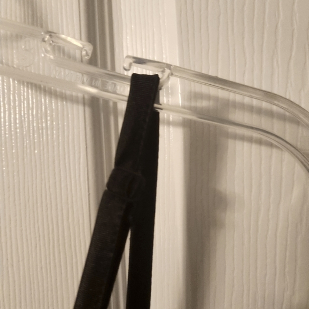 Black Satin Slip Dress - Picture 7 of 8